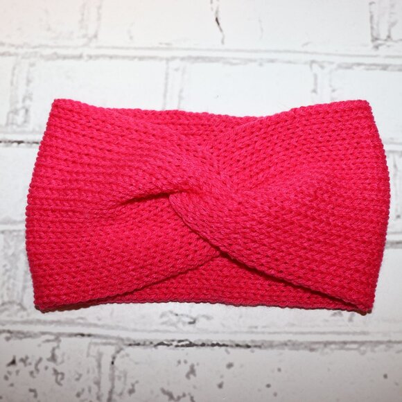 💖✨ Hot Pink Knit Headband – Handmade · One Size - Picture 1 of 4